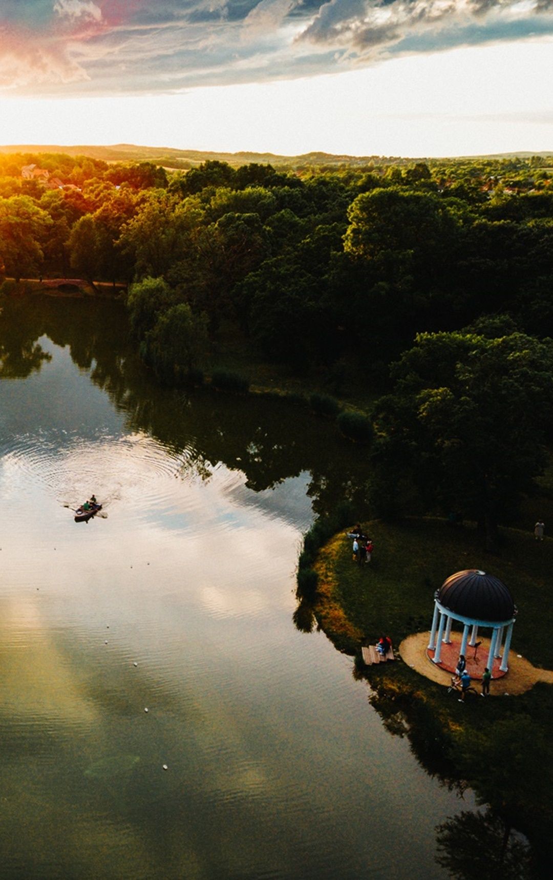 Try our hotel's newest service: Go boating on the castle lake!